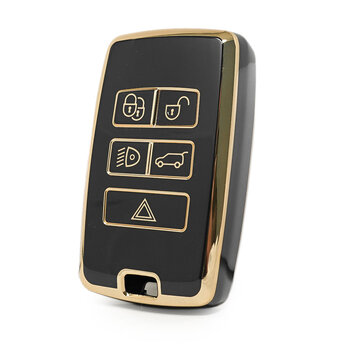 Nano High Quality Cover For Land Rover Remote Key 5 Buttons Black...