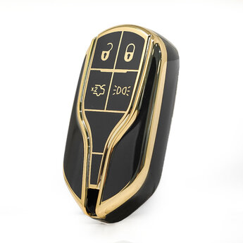 Nano High Quality Cover For Maserati Remote Key 4 Buttons Black...
