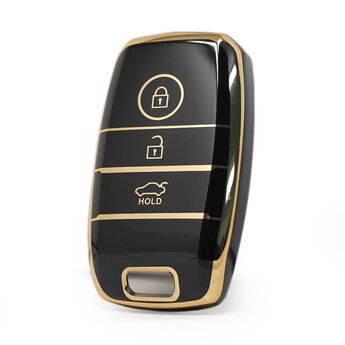 Nano High Quality Cover For KIA Remote Key 3 Buttons Sedan Black...