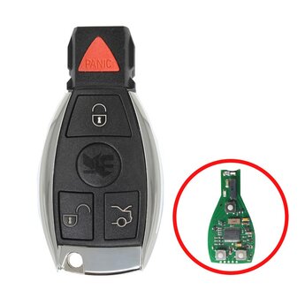 Mercedes BGA Chrome Remote Shell 3+1 Buttons