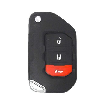Jeep Wrangler Flip Remote Key Shell 2+1 Buttons