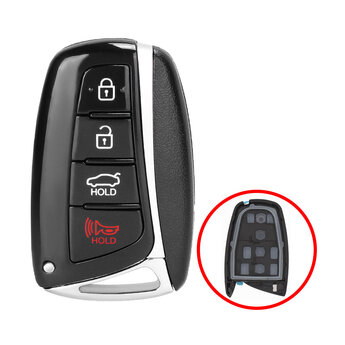Hyundai Azera Smart Key Shell 3+1 Button TOY48 Blade