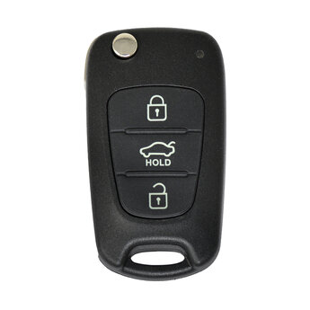 KIA Hyundai Flip Remote Key Shell 3 Buttons Sedan Type TOY48...