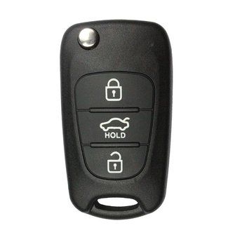 KIA 3 Buttons Flip Remote Key Cover Small Hold Trunk HYN14R