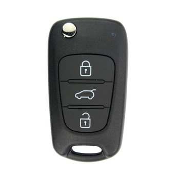 Hyundai 3 Buttons Flip Remote Key Cover Big Trunk Laser Blade...