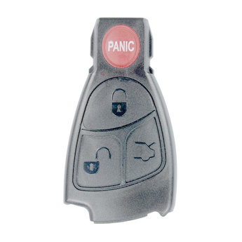Mercedes Benz 3 Buttons Smart Remote Key Cover Black with Panic...
