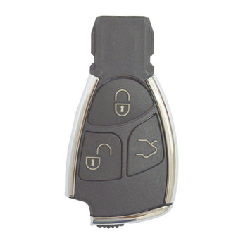Mercedes 3 Buttons Remote Key Cover Chrome modern