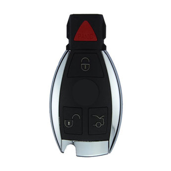 Mercedes 4 Buttons Chrome Remote Key Cover With Panic