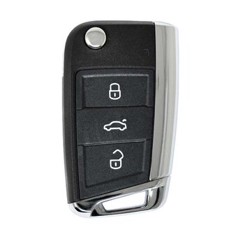 VW Golf Flip Remote Key Shell 3 Buttons HU66 Blade