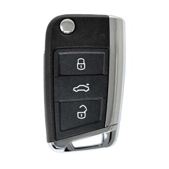 VW Polo Flip Remote Key Shell 3 Buttons HU162 Blade