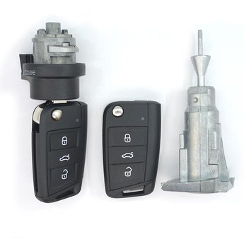 VW MQB BA New Type 2x  3 buttons 433MHz Flip Remote Key With...