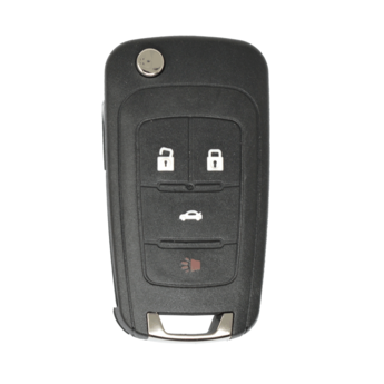 Opel Chevrolet Flip Remote Key Shell 3+1 Buttons