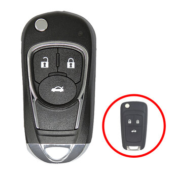 Opel Flip Remote Key Shell 3 Buttons Modified Type