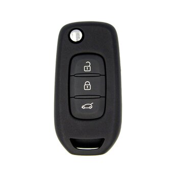 Renault Flip Remote Key Shell 3 Buttons White Color VAC102 Blade...