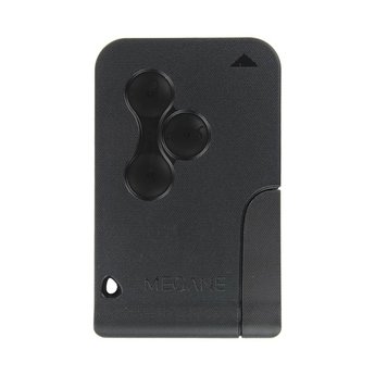 Renault Megane 3 Buttons Remote Card Cover with Emergency key...