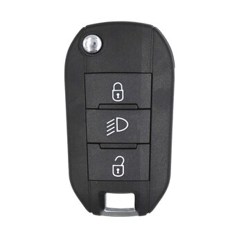 Peugeot Flip Remote Key 3 Button With Light 434MHz chip 4A 98...