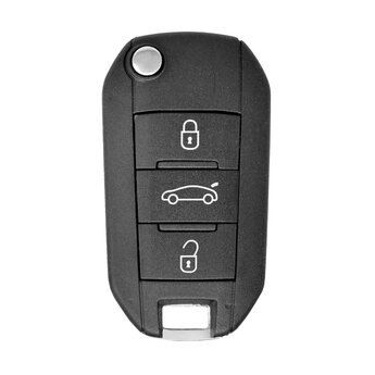 Peugeot Flip Remote Key 3 Button sedan 434MHz chip 4A 9809825177...