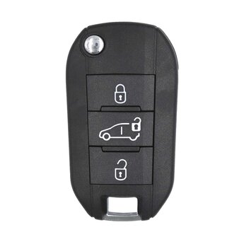 Peugeot Flip Remote Key 3 Button Slider Door 434MHz chip 4A 98...