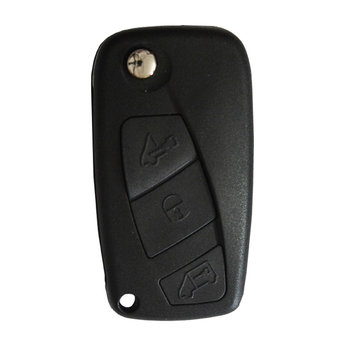 Fiat Fiorino 3 Buttons Flip Remote Key Cover Black