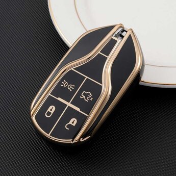 TPU High Quality Cover For Maserati Remote Key 4 Buttons Black...