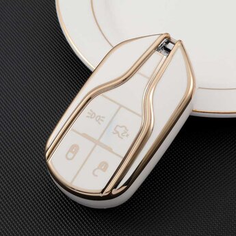 TPU High Quality Cover For Maserati Remote Key 4 Buttons White...