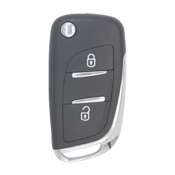 Citroen 2 Buttons Flip Remote Key Cover with battery