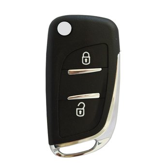 Citroen 2 Buttons Flip Remote Key Cover with battery