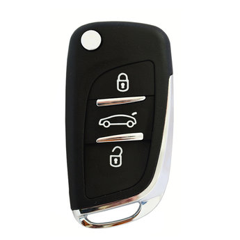 Citroen 3 Buttons Flip Remote Key Cover Without Battery Base
