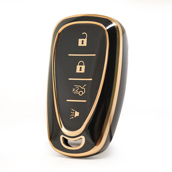 Nano High Quality Cover For Chevrolet Remote Key 3+1 Buttons...