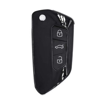 VW Touareg 3 buttons Smart Remote Key Cover Includes Emergency key