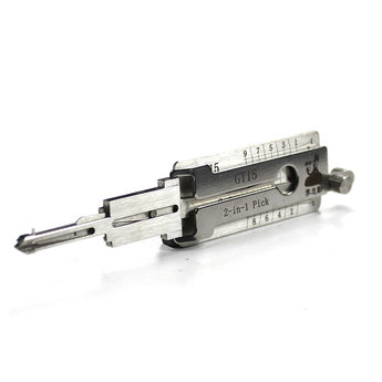Original Lishi 2-in-1 Pick Decoder Tool GT15-9-Cut Fiat For Alfa...