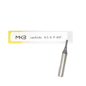 End Mill Cutter Carbide Material 2.0mm φ2.0x6.3xD6x40x4F Work ...
