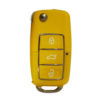 Face to face 3 Buttons Adjustable Copier Remote Key Yellow Color...