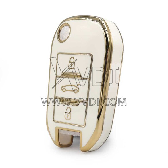 Nano High Quality Cover For Peugeot Citroen DS Remote Key 3 Buttons White  Color