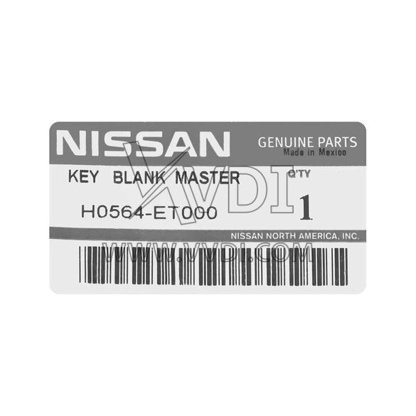 Nissan Genuine Transponder Key 46 Chip H0564-ET000| MK3