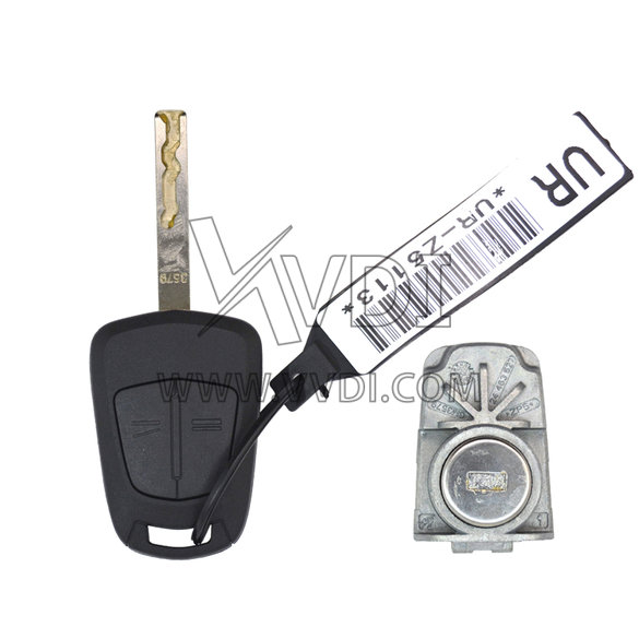 Opel Astra H 2 buttons 433MHz Non-Flip Remote Key with Lock Original