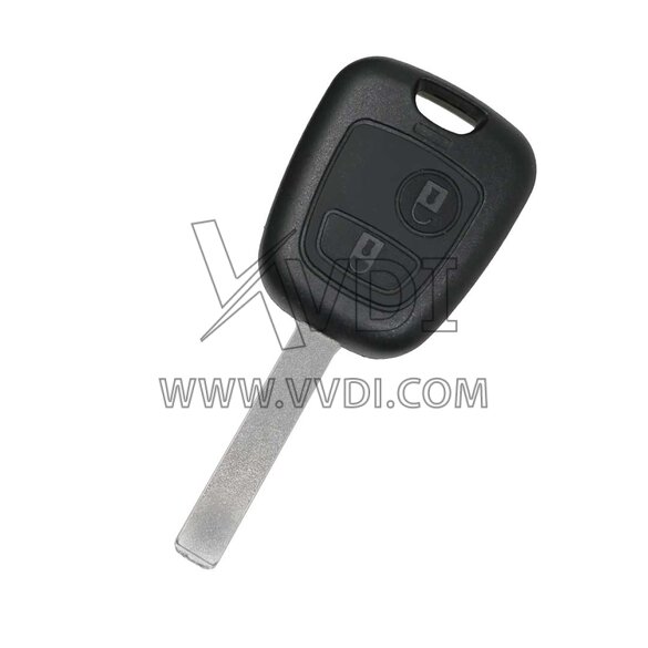 Peugeot 2 Buttons Flip Remote Key Cover with Battery Holder Modified