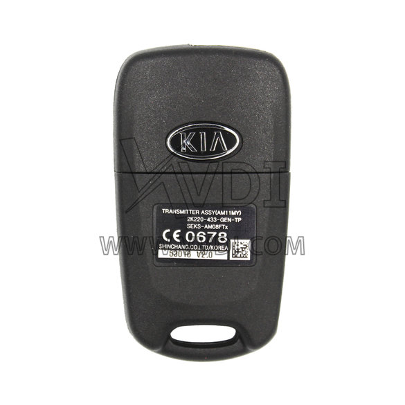 KIA Soul 2011 3 Buttons 433MHz Genuine Flip Remote Key 954302K220