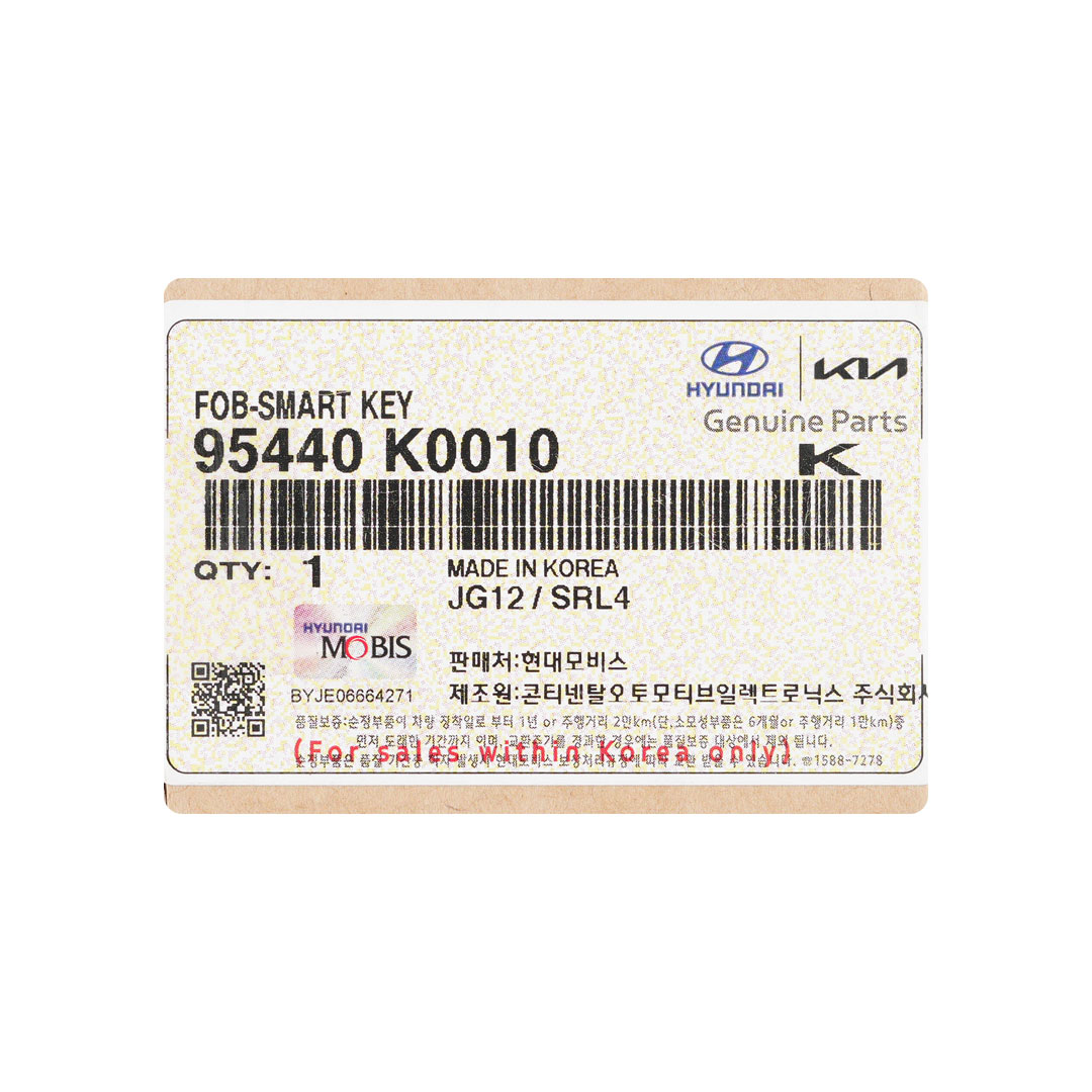 VD24643-Kia Soul 2023 Genuine Smart Remote Key 95440-K0010 VD24643-Kia Soul 2023 Genuine Smart Remote Key 95440-K0010