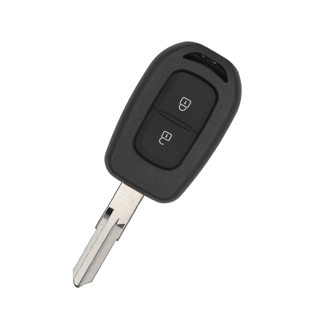 VD20177-Renault Non-Flip Remote Key Shell 2 Buttons With Battery Holder ...