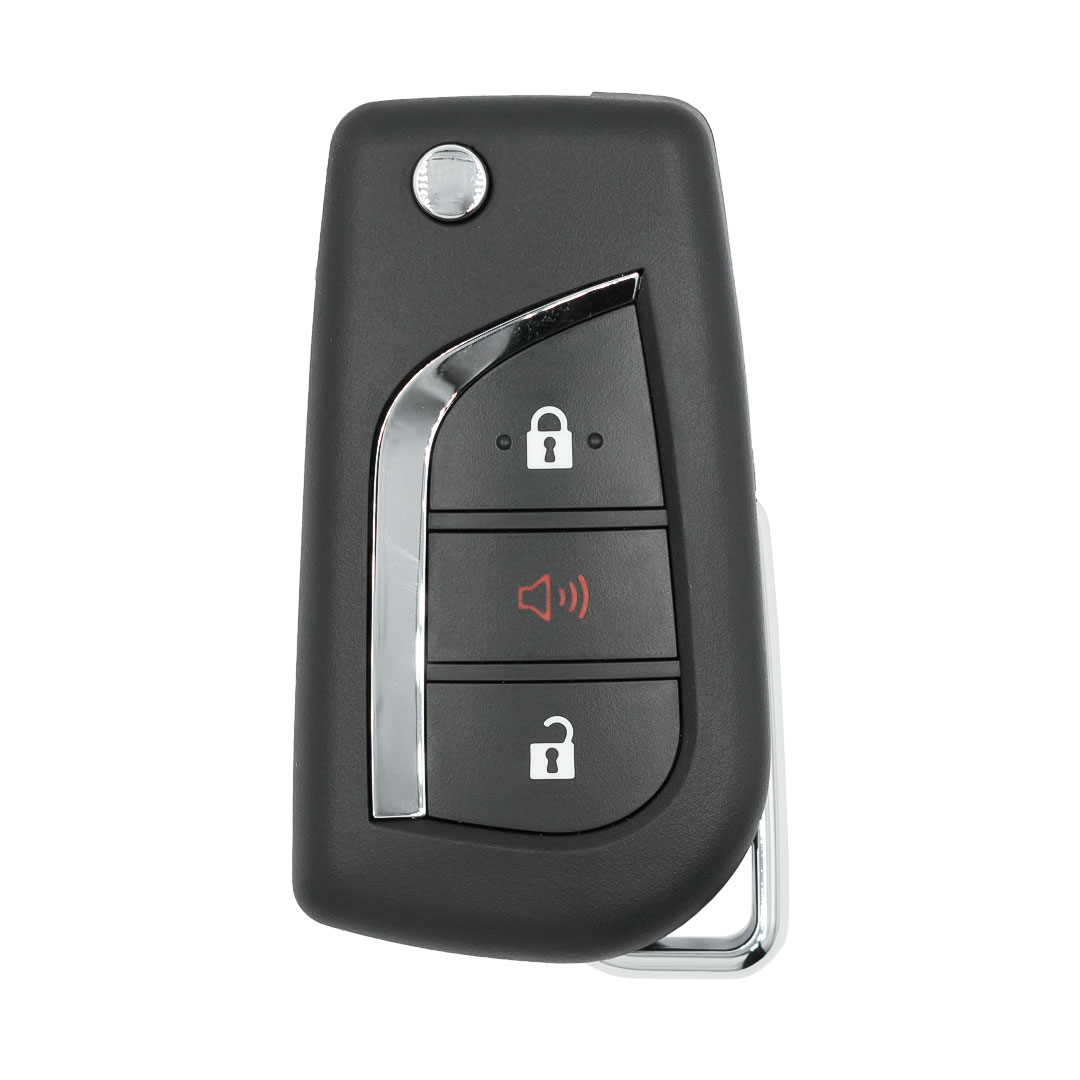 VD20189-Toyota 2019 Flip Remote Key Shell 2+1 Buttons Toy48 Blade | VVDI