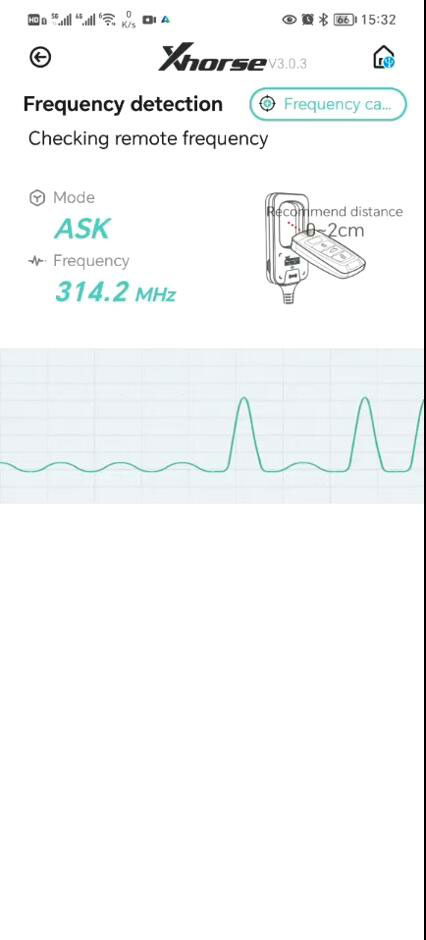 xhorse key tool lite frequency detect