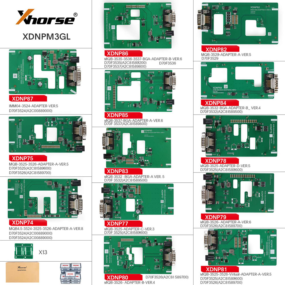 xhorse mqb48 adapters