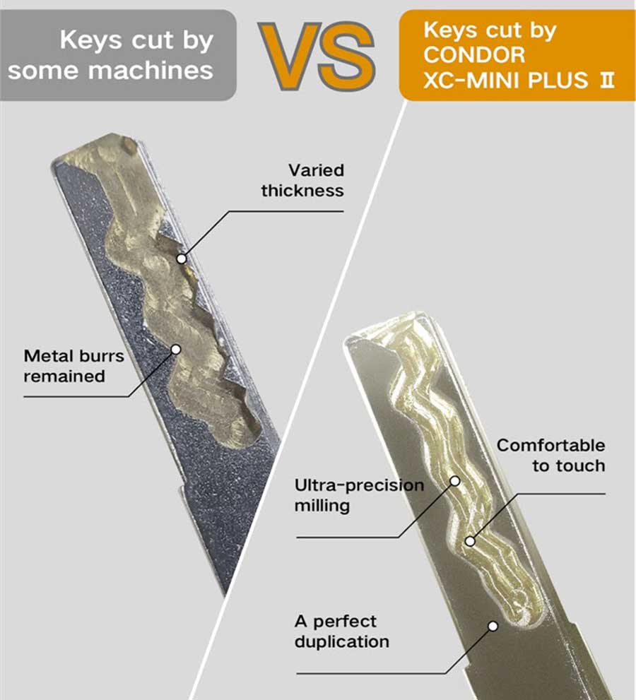 New Xhorse Condor XC-MINI Plus II Key Cutting Machine Support Car/Motorbike/House Keys with M3 and M5 Clamps | vvdi.com